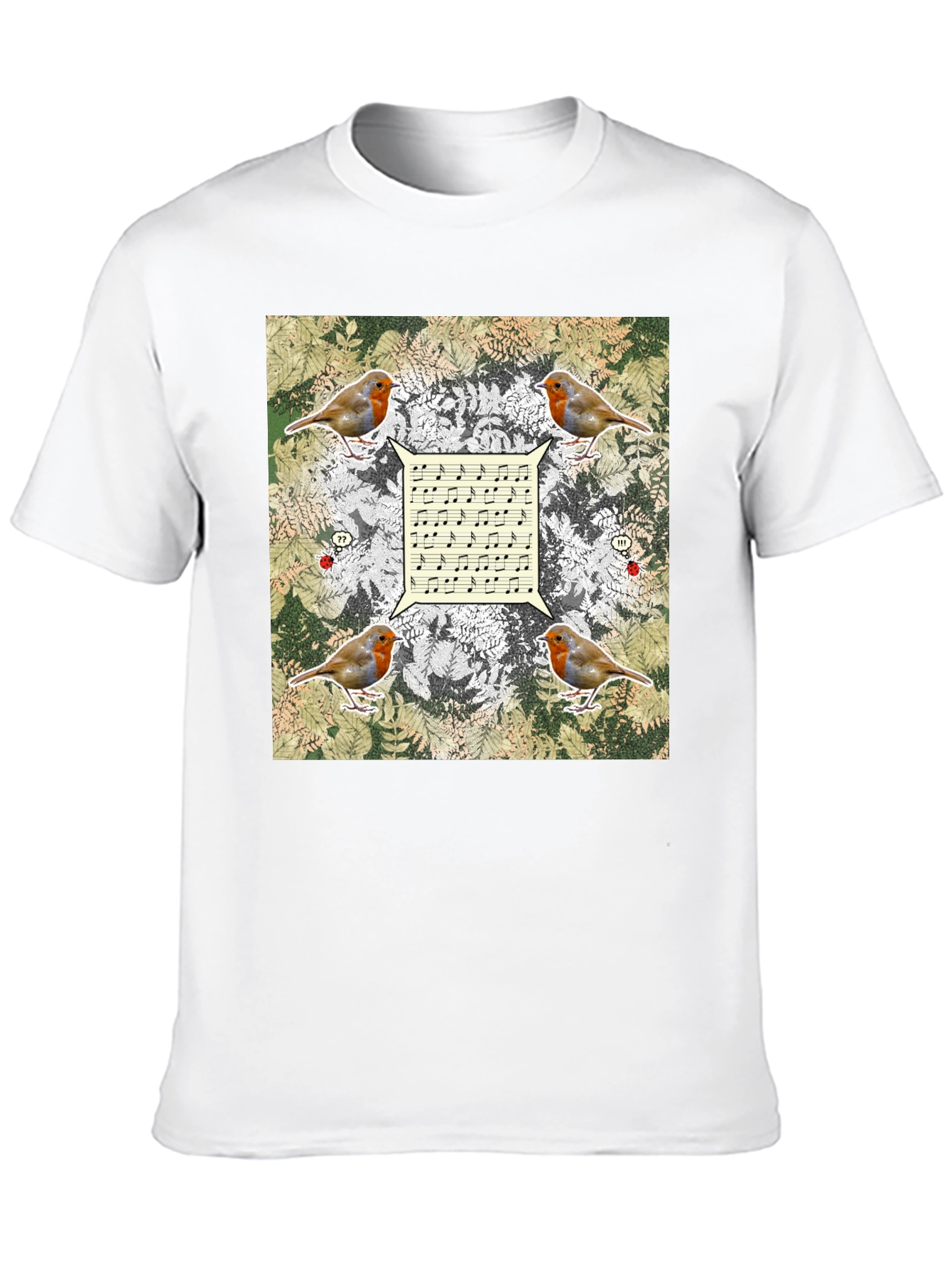 Robin Music Notes T-Shirt