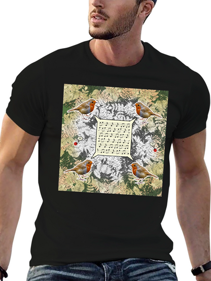 Robin Music Notes T-Shirt