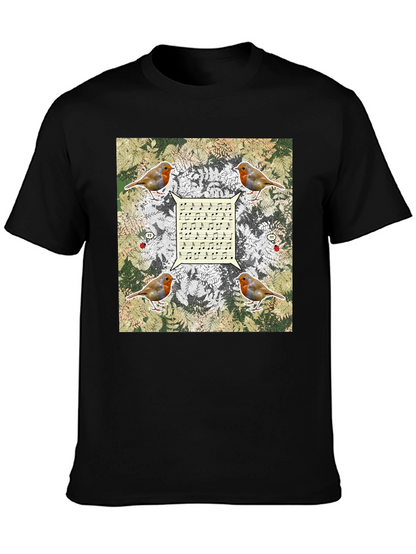 Robin Music Notes T-Shirt