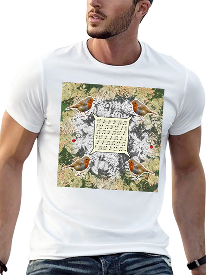 Robin Music Notes T-Shirt