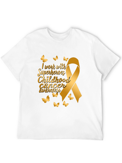 Childhood Cancer Awareness Ribbon Butterfly T-Shirt