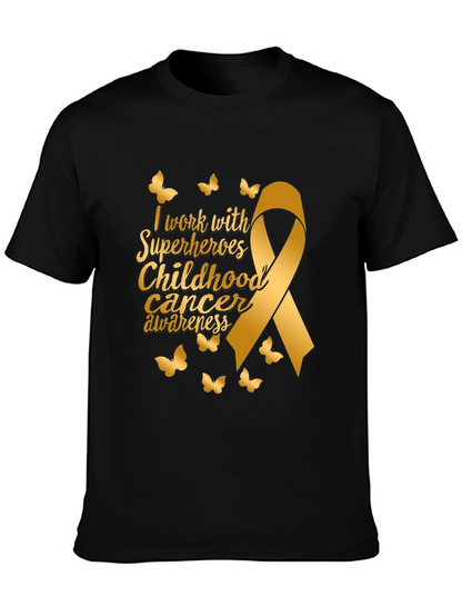 Childhood Cancer Awareness Ribbon Butterfly T-Shirt