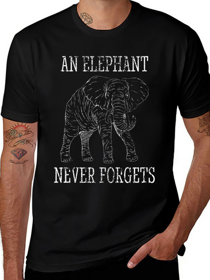 Elephant Never Forgets Graphic Tee