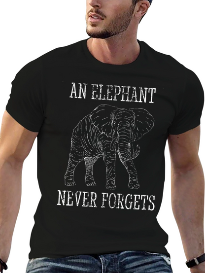Elephant Never Forgets Graphic Tee