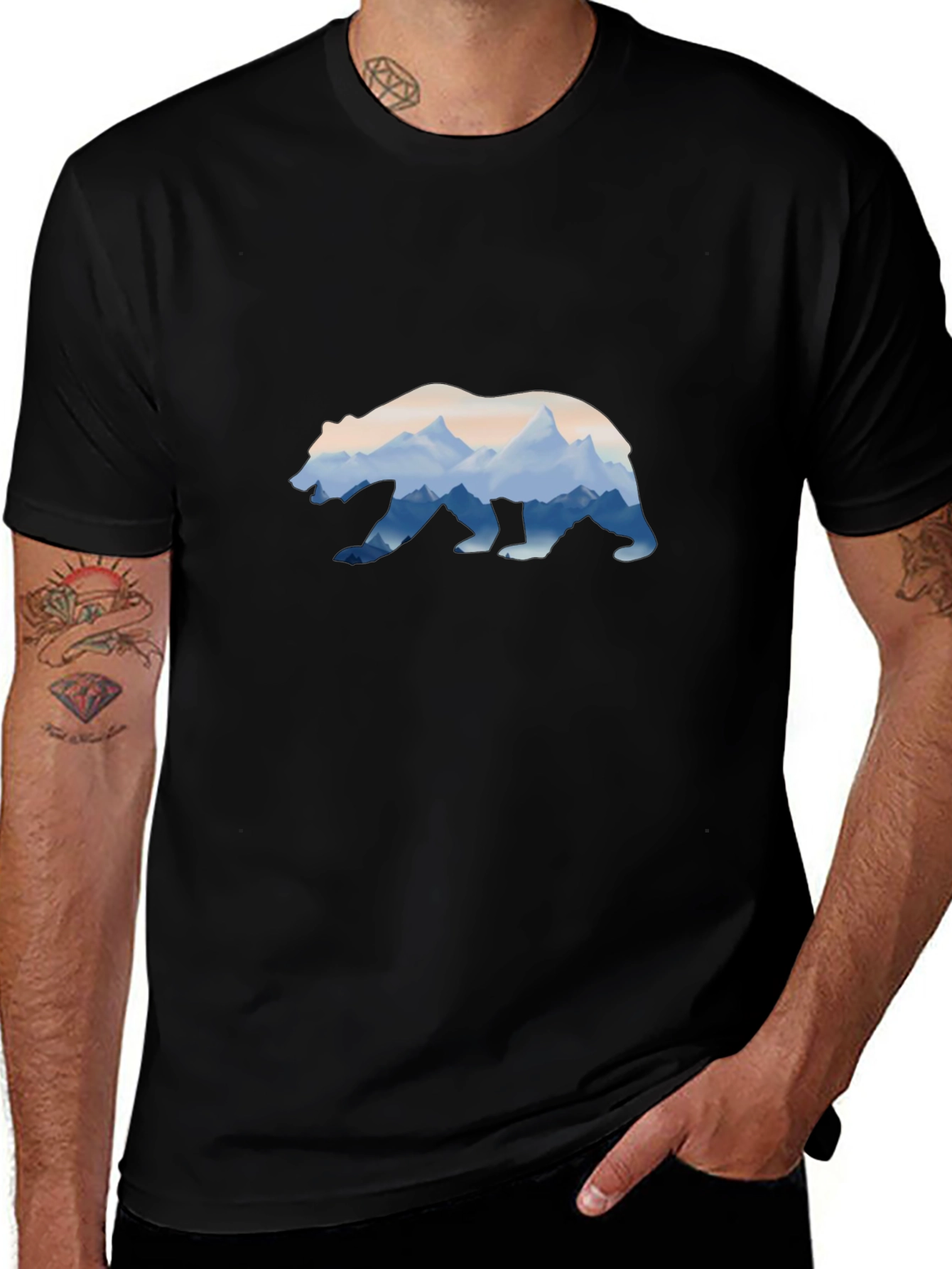 Bear Mountain Graphic Tee - Nature Lovers T-Shirt