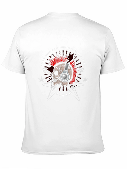Skull & Guitars Graphic Tee - Rock Music Style