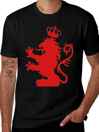 Red Lion Crest Black T-Shirt