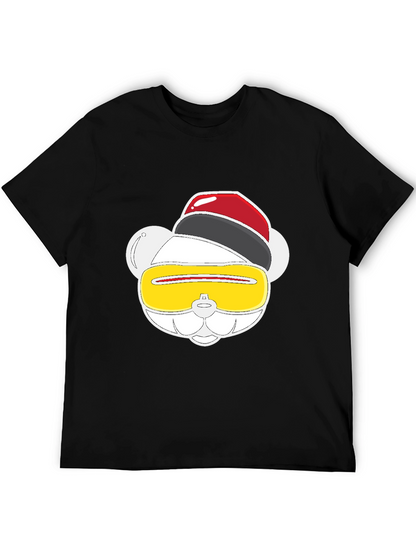 Funky Graphic Tee - Party Animal Bear Design