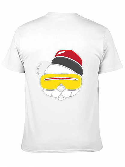 Funky Graphic Tee - Party Animal Bear Design