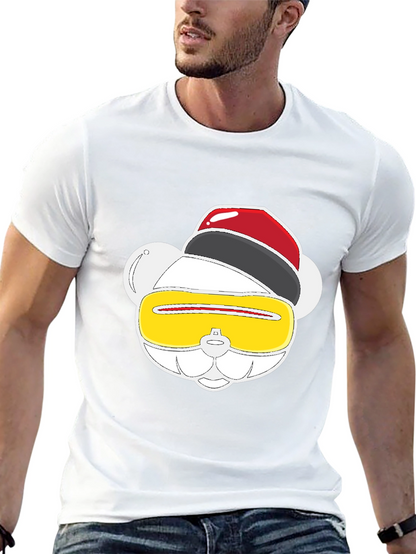 Funky Graphic Tee - Party Animal Bear Design