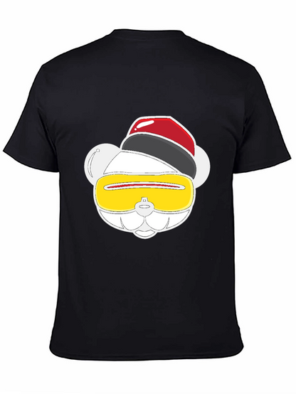 Funky Graphic Tee - Party Animal Bear Design