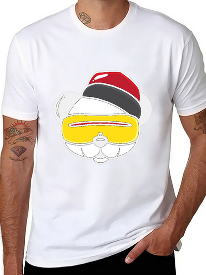 Funky Graphic Tee - Party Animal Bear Design