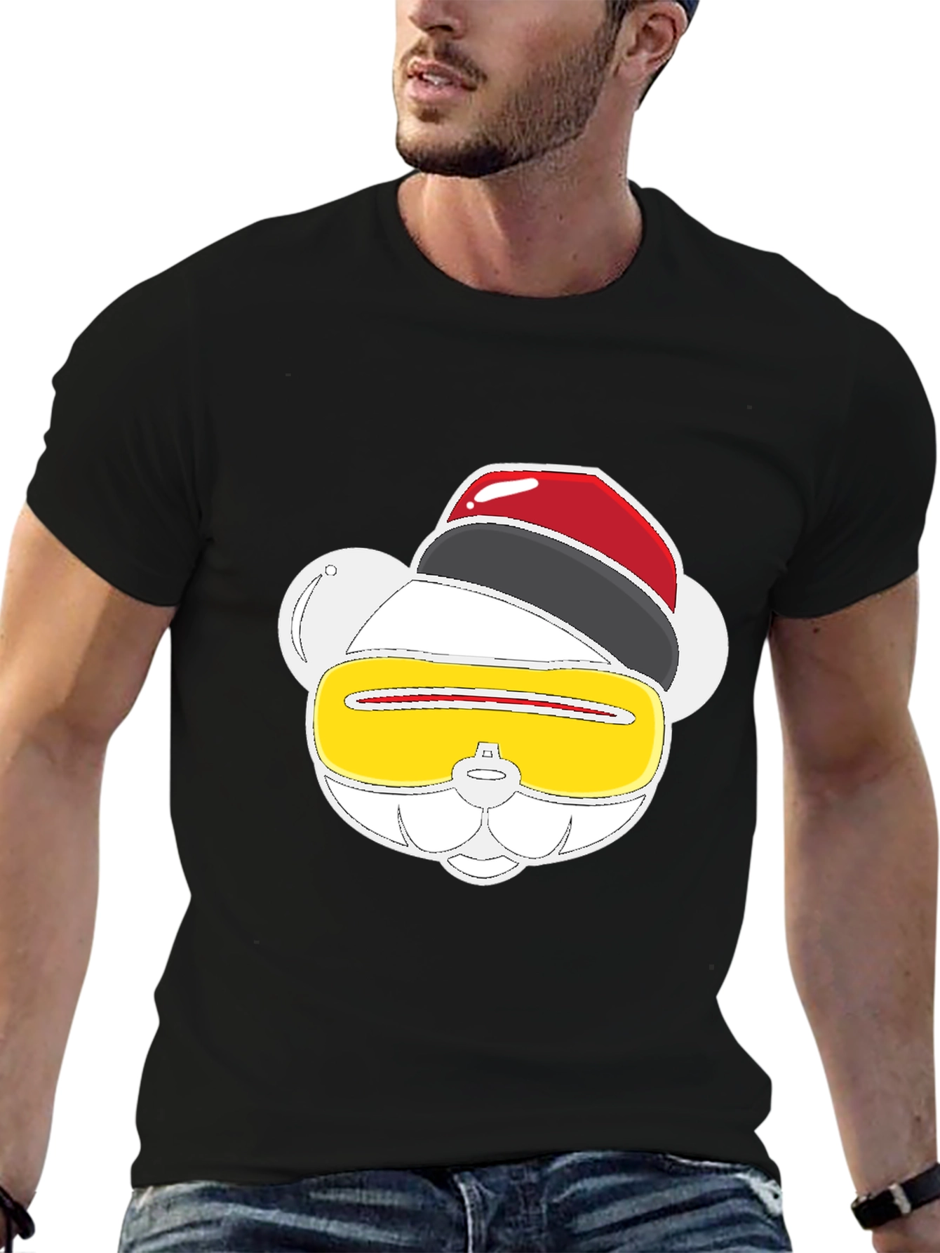 Funky Graphic Tee - Party Animal Bear Design