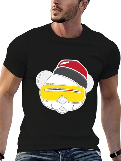 Funky Graphic Tee - Party Animal Bear Design