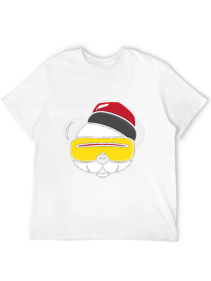 Funky Graphic Tee - Party Animal Bear Design