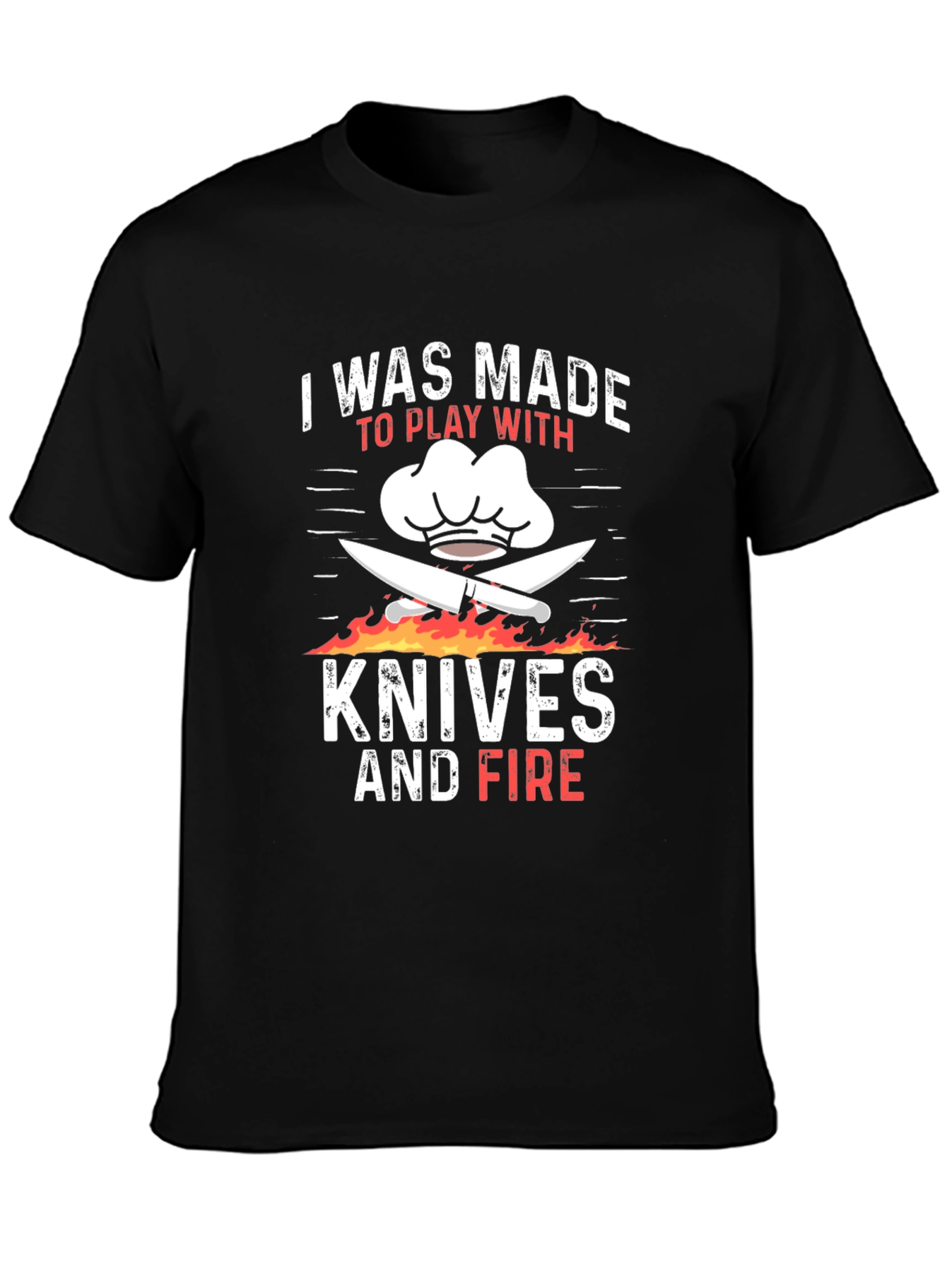 Chef Knives and Fire Graphic T-Shirt
