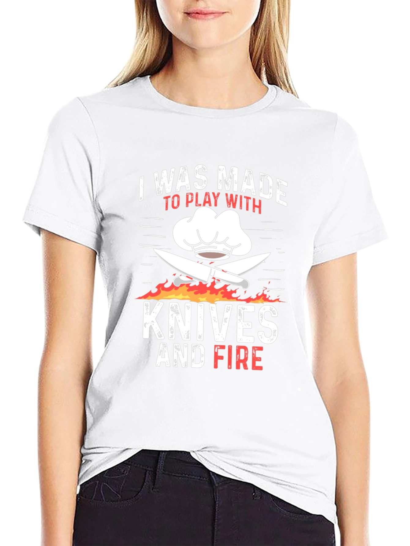 Chef Knives and Fire Graphic T-Shirt