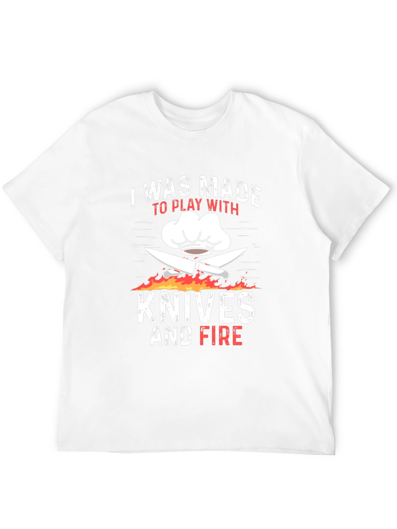 Chef Knives and Fire Graphic T-Shirt