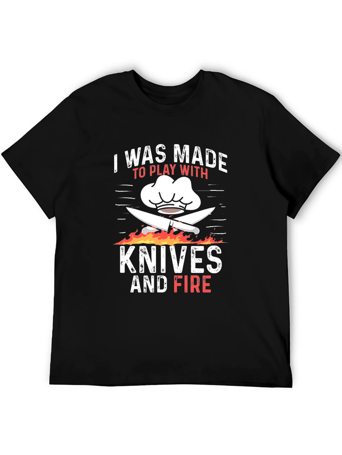Chef Knives and Fire Graphic T-Shirt