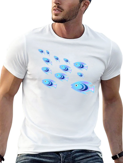 School of Fish Graphic T-Shirt