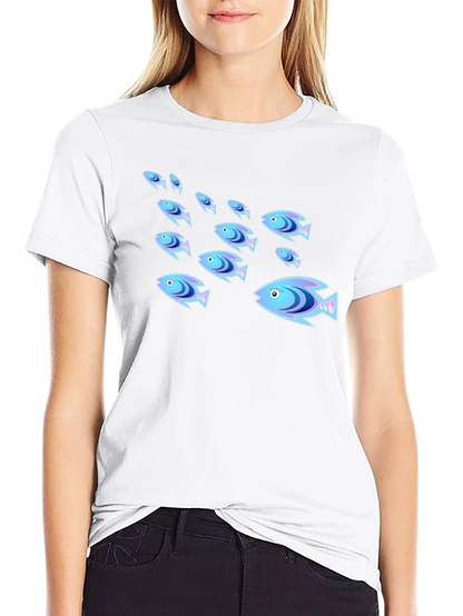 School of Fish Graphic T-Shirt