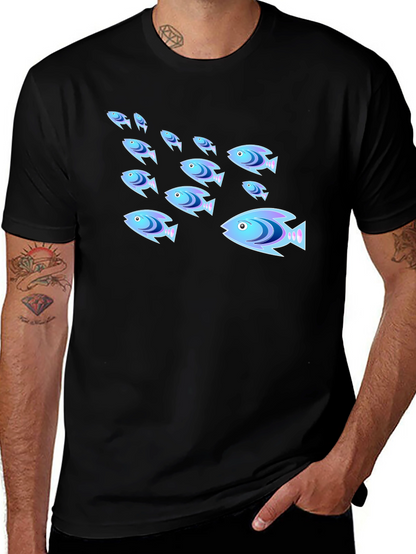School of Fish Graphic T-Shirt