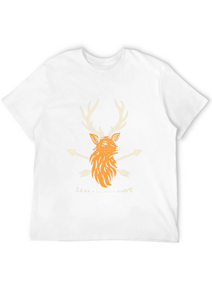 Wanderlust Deer Graphic Black T-Shirt