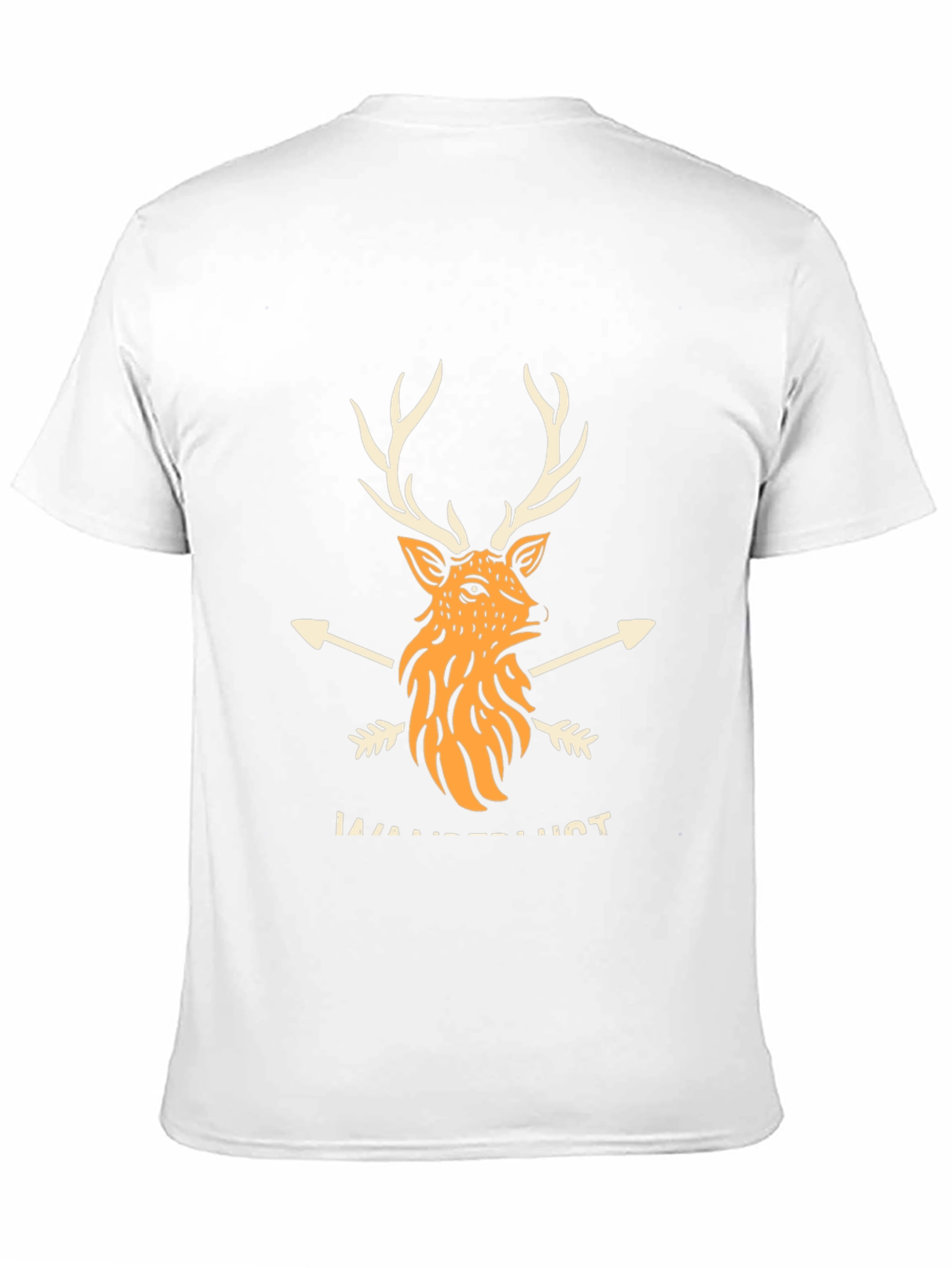 Wanderlust Deer Graphic Black T-Shirt