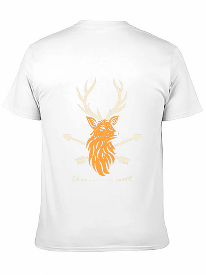 Wanderlust Deer Graphic Black T-Shirt