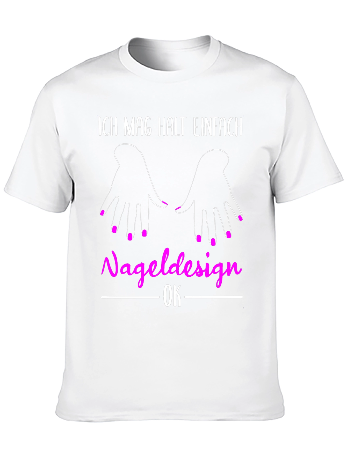 Funny Nail Design T-Shirt for Manicure Lovers