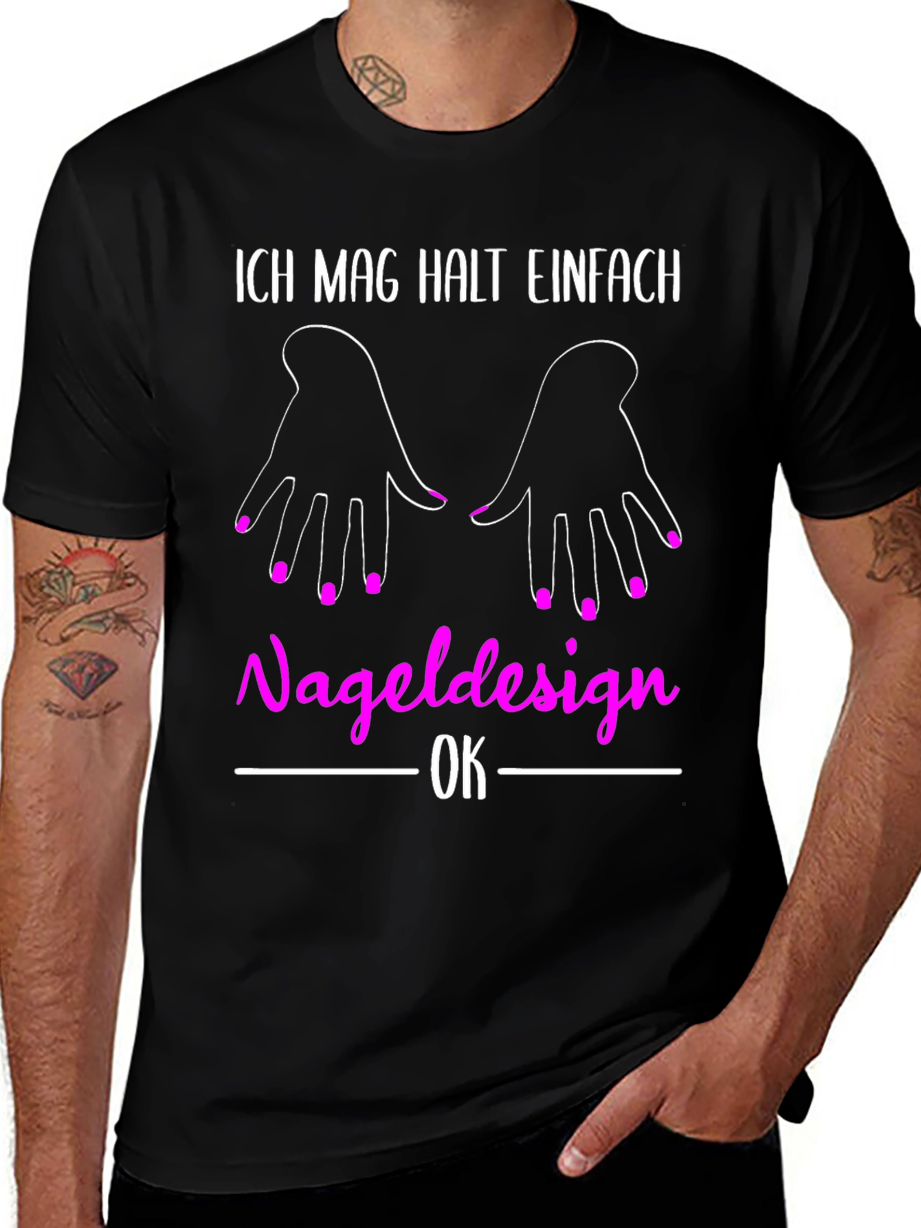 Funny Nail Design T-Shirt for Manicure Lovers