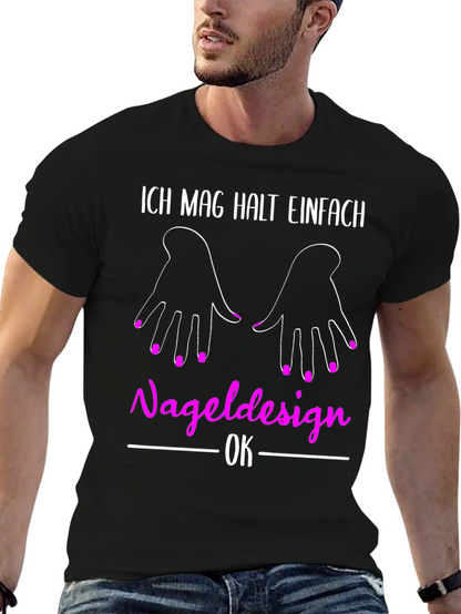 Funny Nail Design T-Shirt for Manicure Lovers
