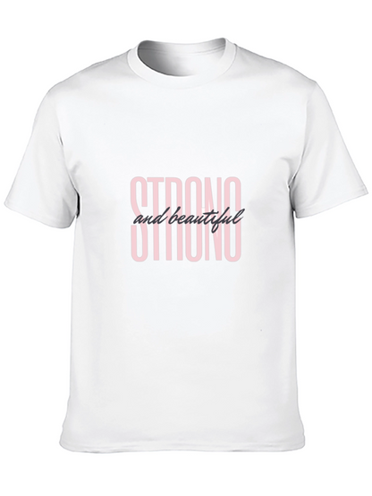 Strong and Beautiful Black Graphic T-Shirt
