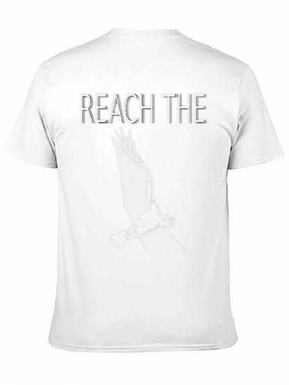 Reach The Sky Eagle Graphic Black T-Shirt