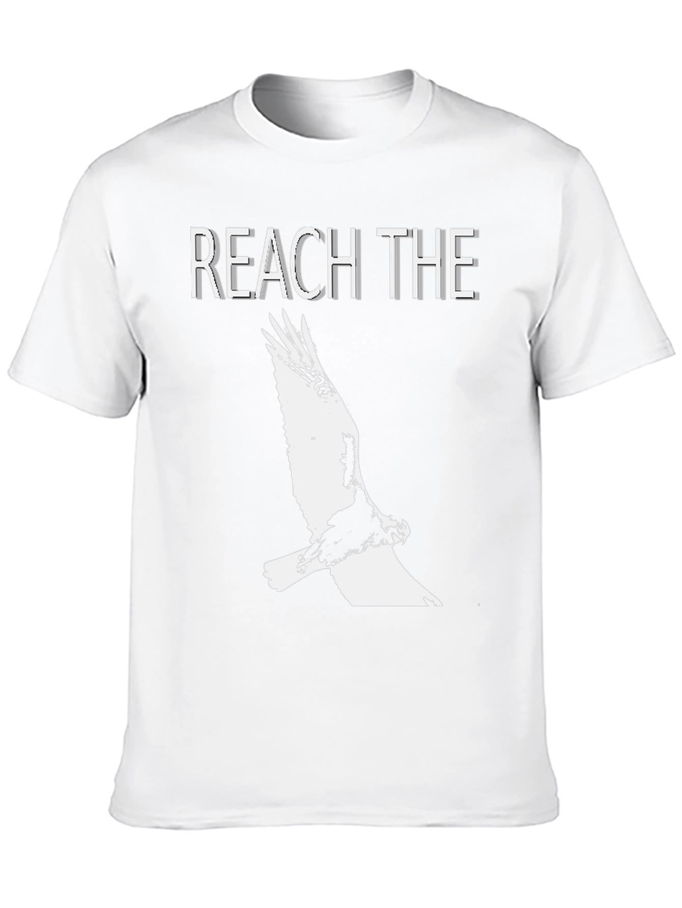 Reach The Sky Eagle Graphic Black T-Shirt
