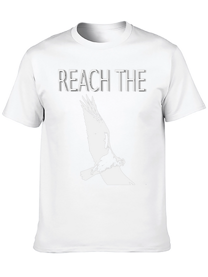 Reach The Sky Eagle Graphic Black T-Shirt