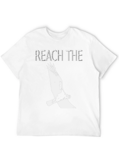 Reach The Sky Eagle Graphic Black T-Shirt