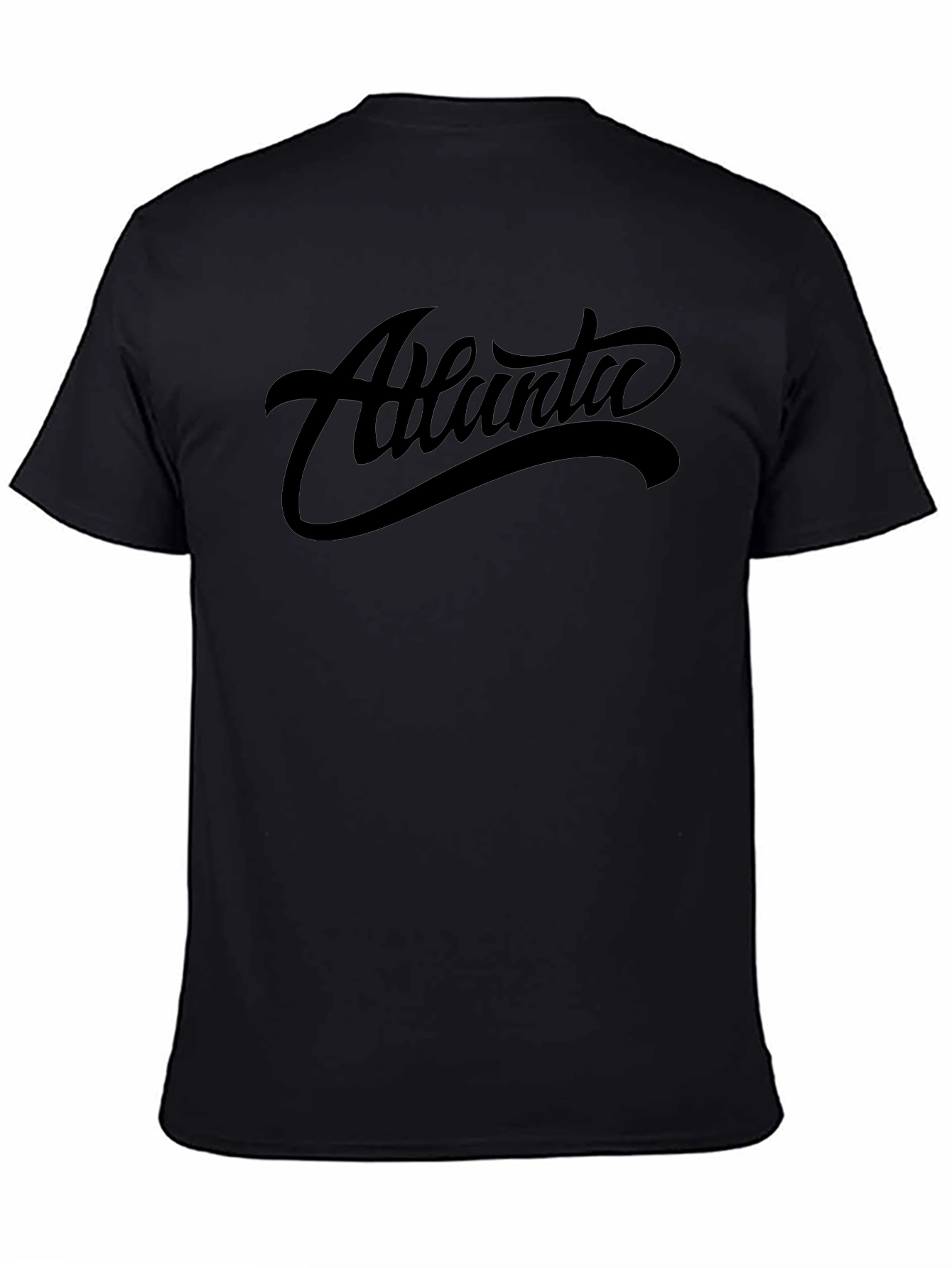Atlanta Graphic Tee - Black Cotton T-Shirt