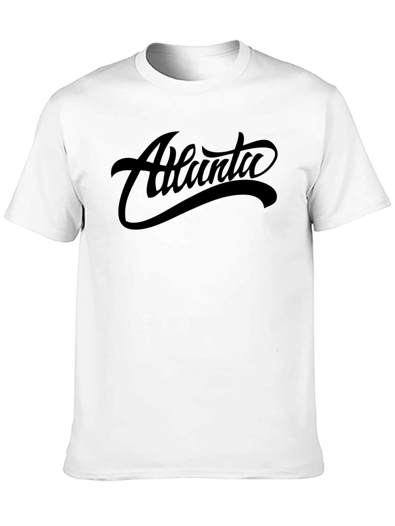 Atlanta Graphic Tee - Black Cotton T-Shirt