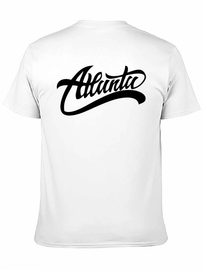 Atlanta Graphic Tee - Black Cotton T-Shirt