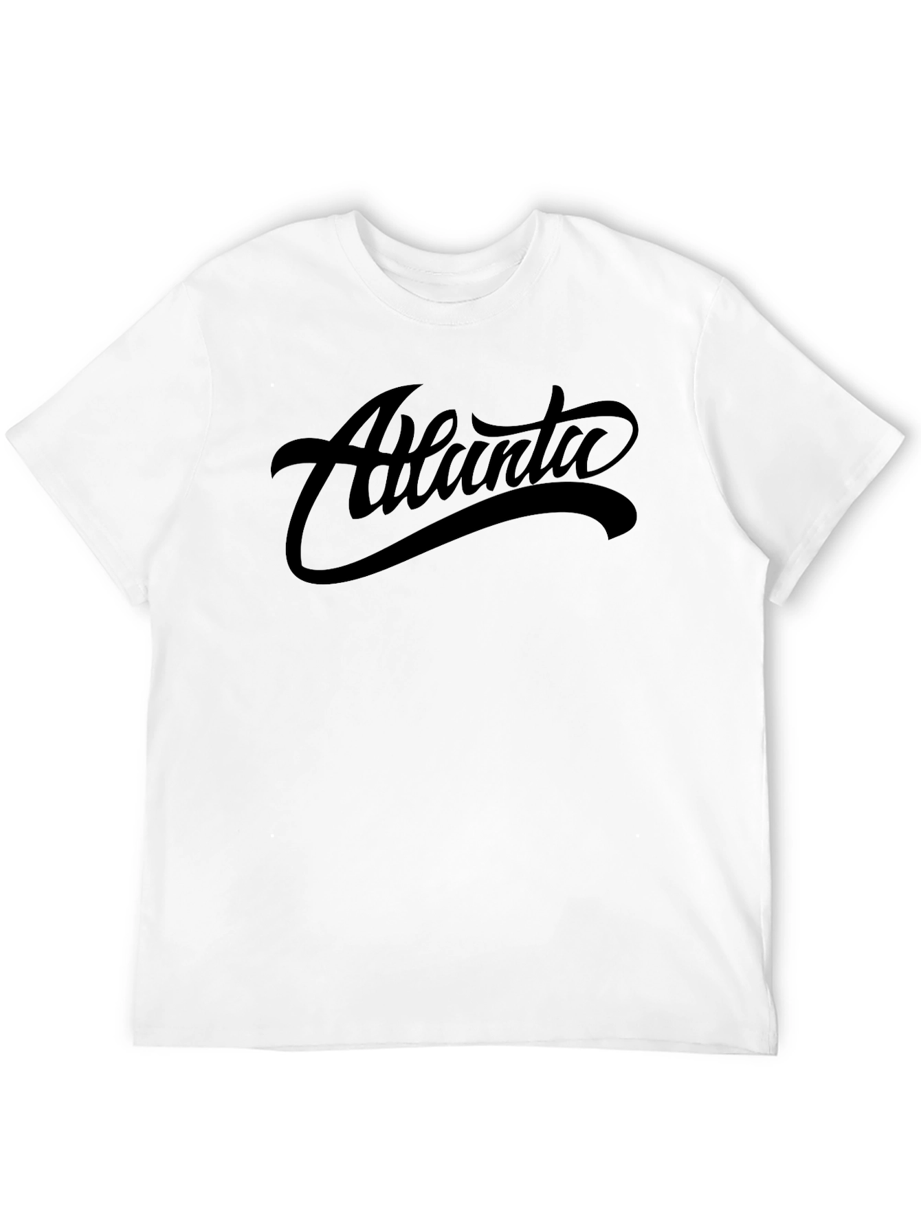 Atlanta Graphic Tee - Black Cotton T-Shirt