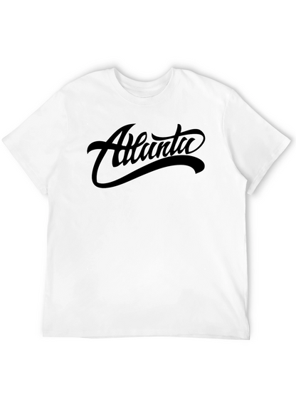 Atlanta Graphic Tee - Black Cotton T-Shirt