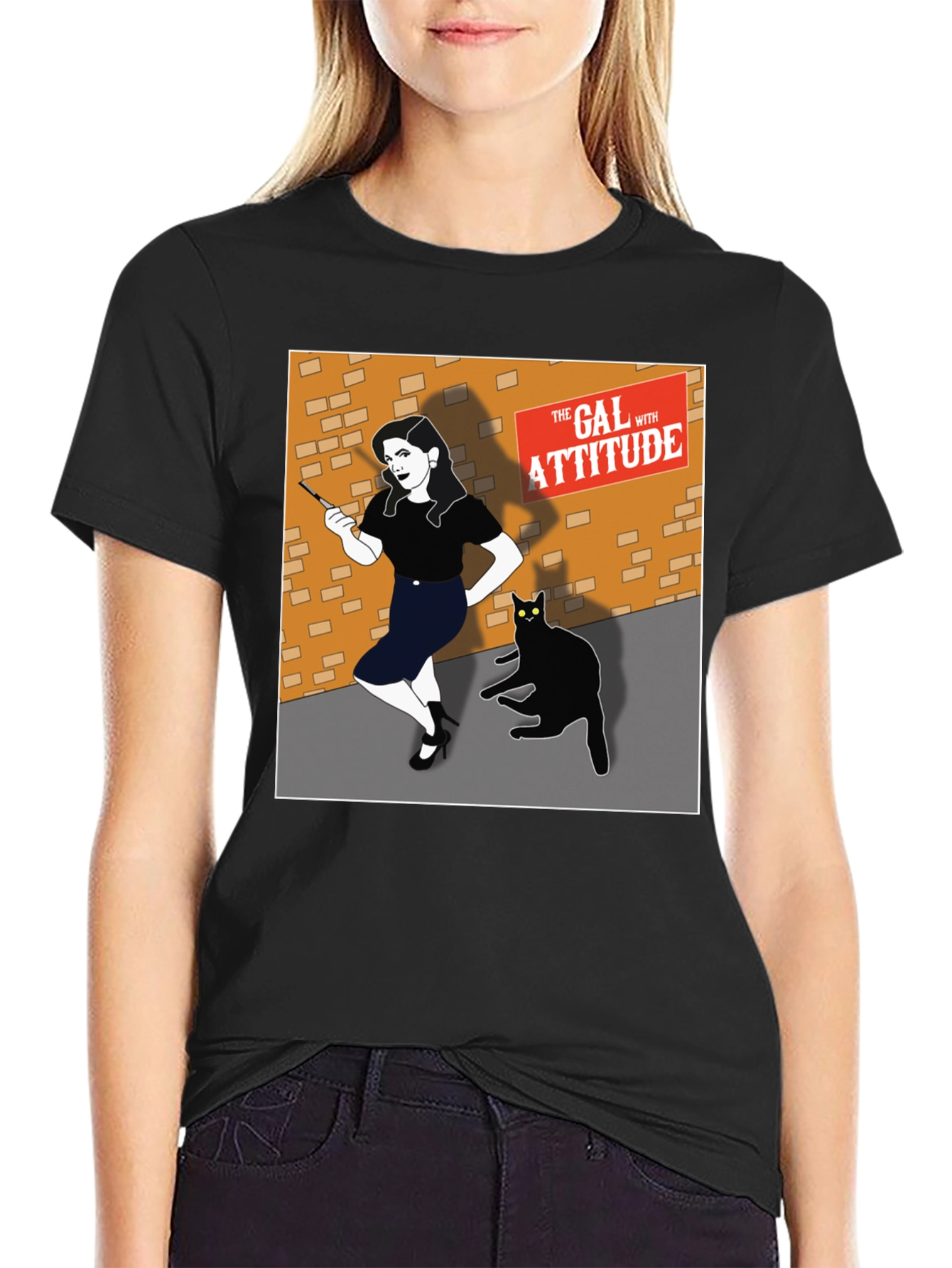 The Gal with Attitude Graphic T-Shirt