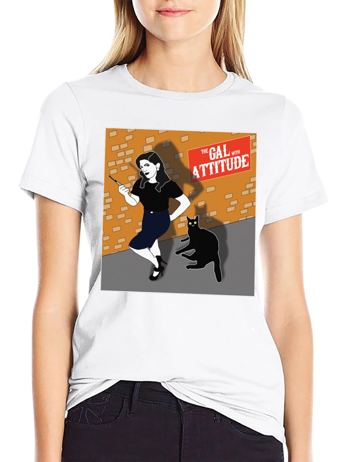 The Gal with Attitude Graphic T-Shirt