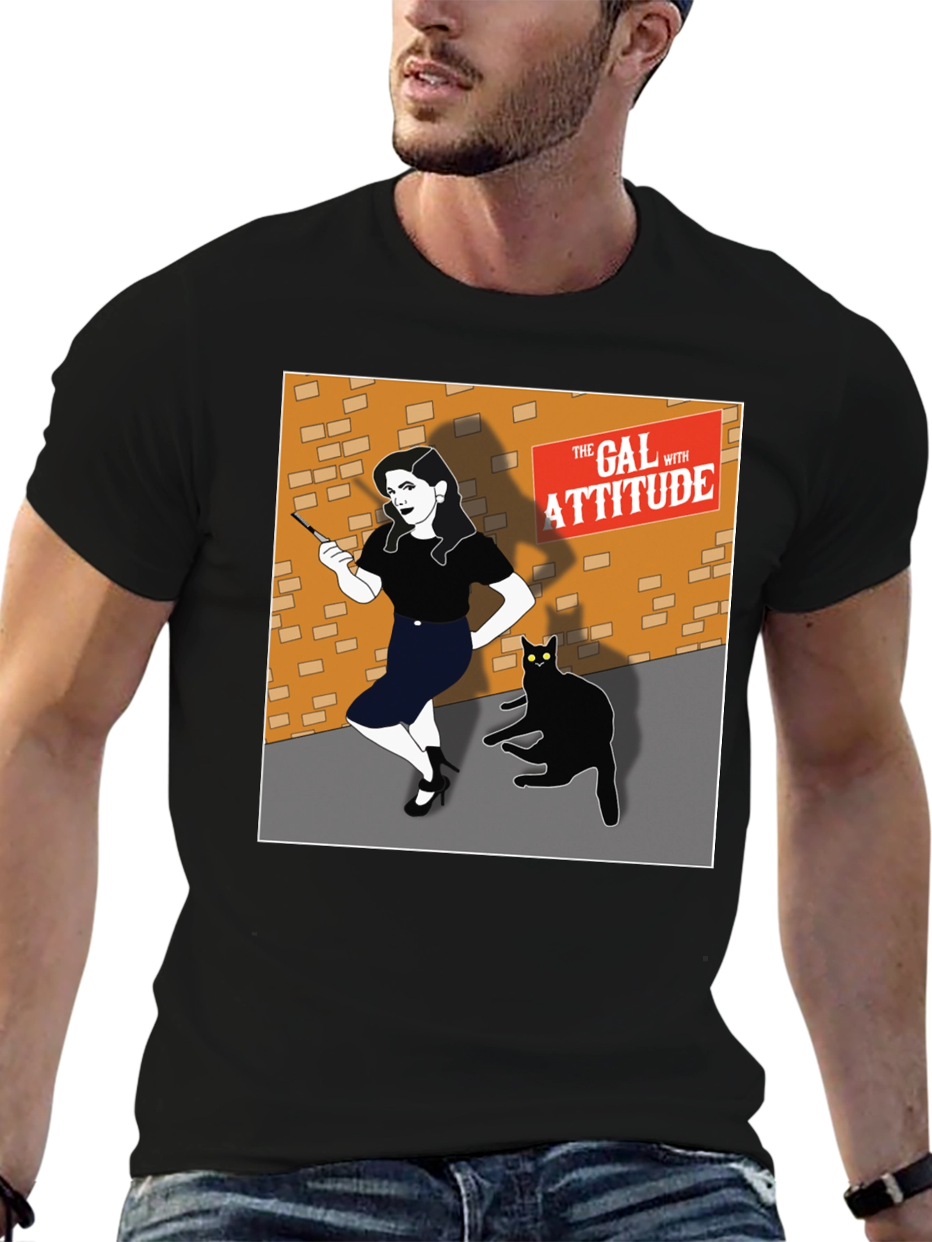 The Gal with Attitude Graphic T-Shirt