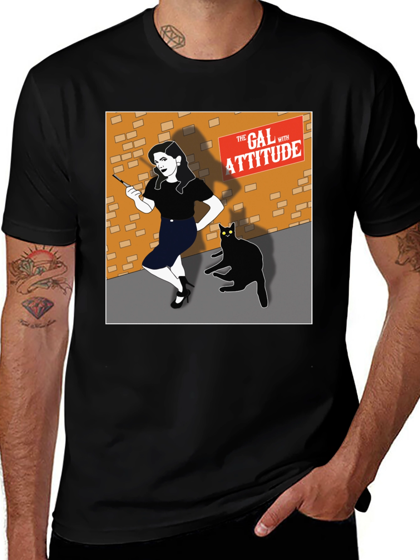 The Gal with Attitude Graphic T-Shirt