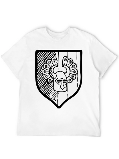 Black T-Shirt with Shield Graphic