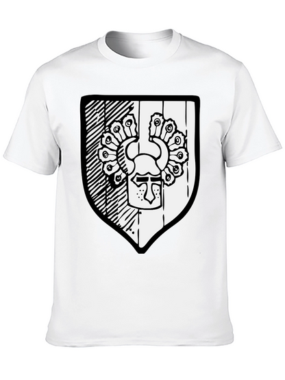 Black T-Shirt with Shield Graphic