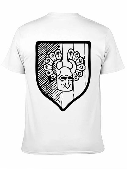 Black T-Shirt with Shield Graphic