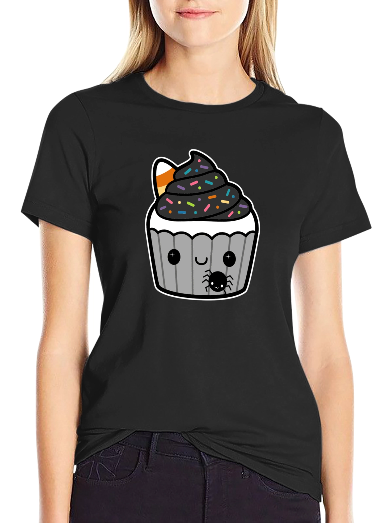 Spooky Cupcake T-Shirt - Halloween Treat Tee